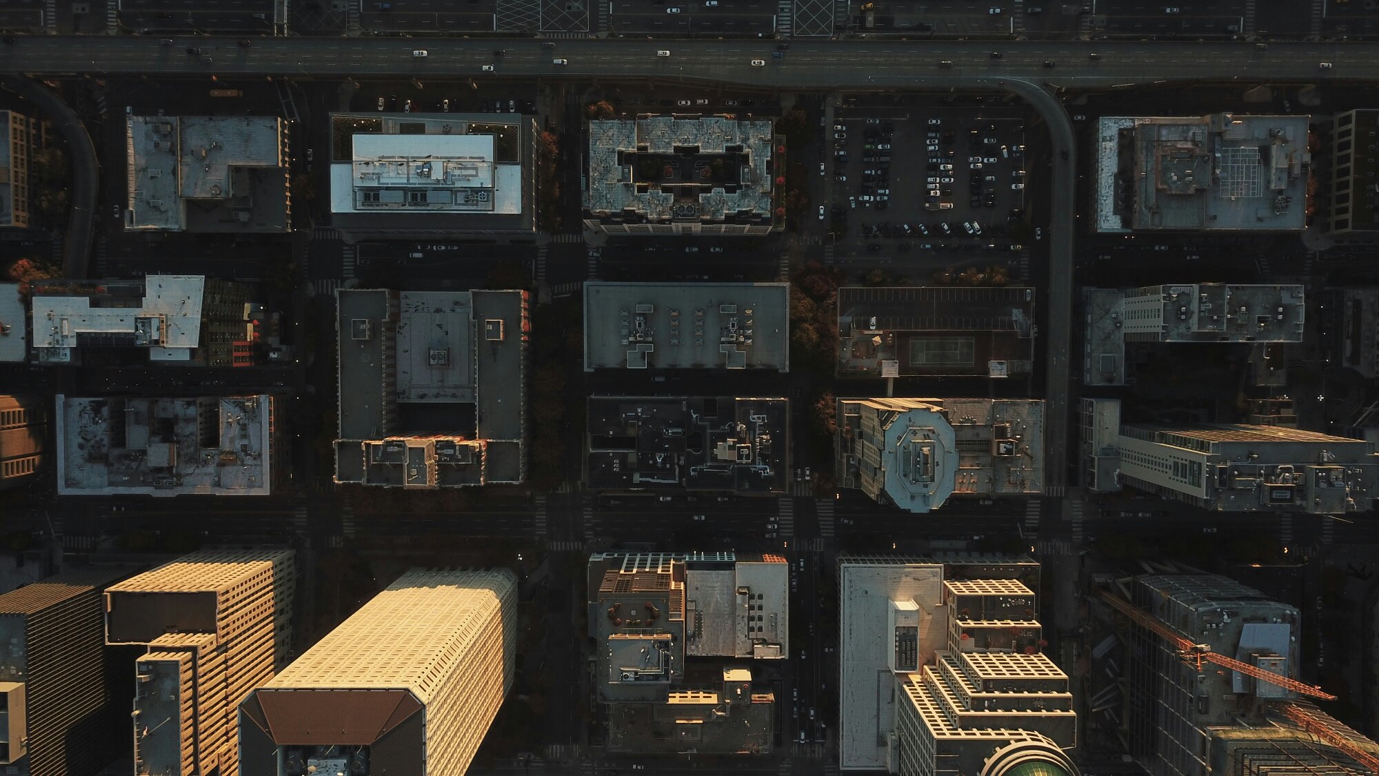 Aerial view of a city